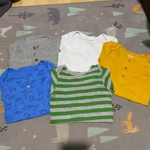 2/$10. 5 long sleeve onesies